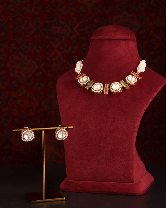 Rajvanshi Prism Necklace Set